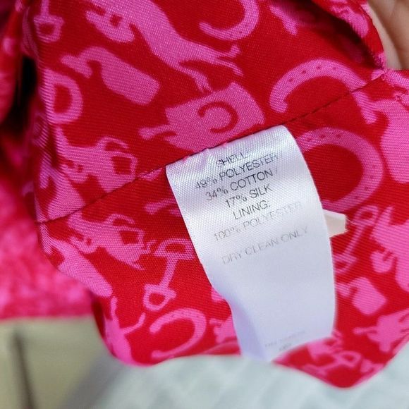 Vineyard Vines Kentucky Derby Womens 0 Hot Pink Fit and Flare Sleeveless Dress - Picture 9 of 9